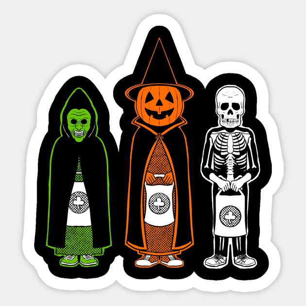 The Halloween 3 Sticker by Dire Wolff